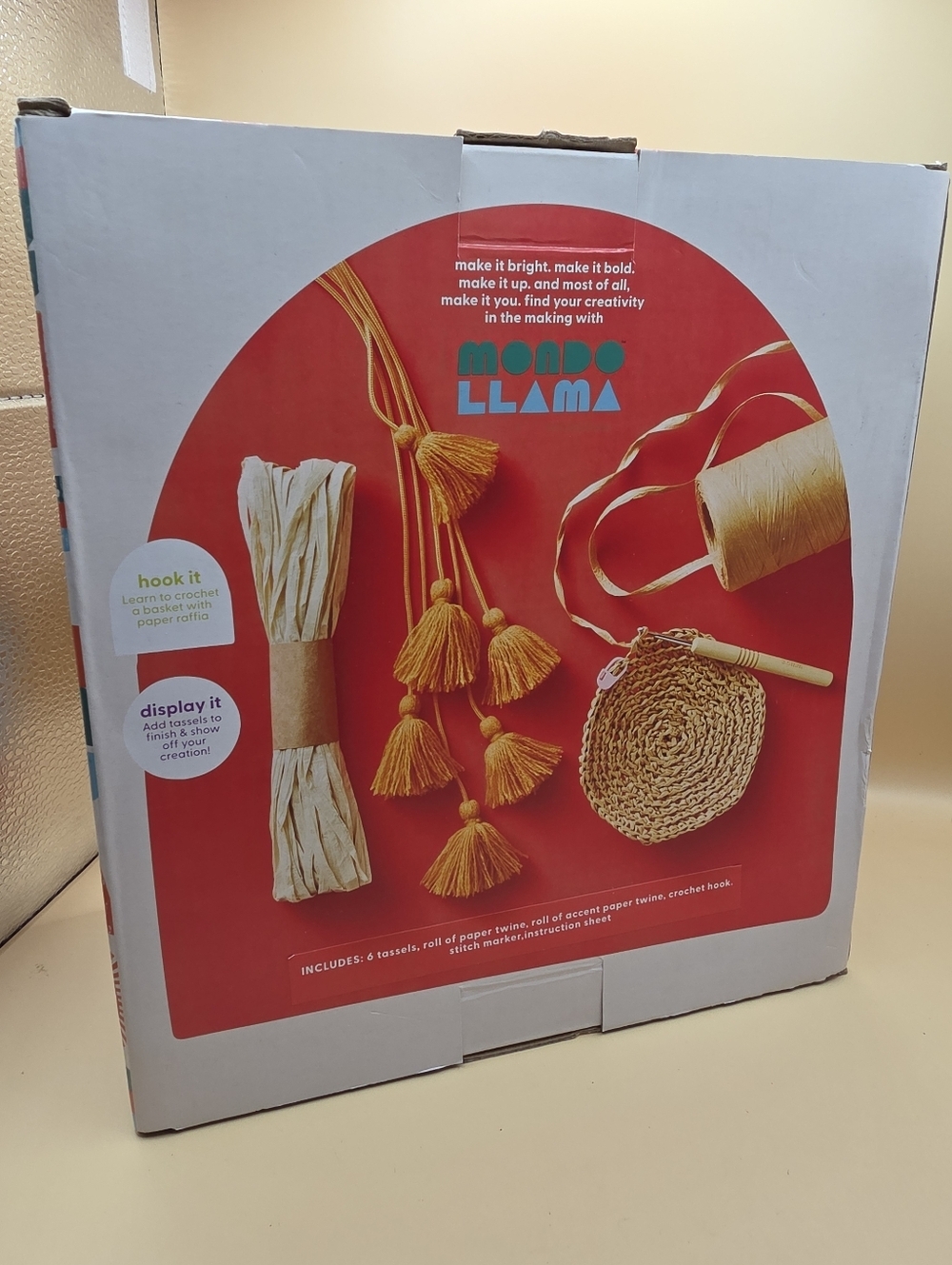 Mondo Llama Crochet Basket Kit - Picture 2 of 2